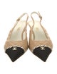 Chanel 2023 Interlocking CC Logo Slingback Pumps