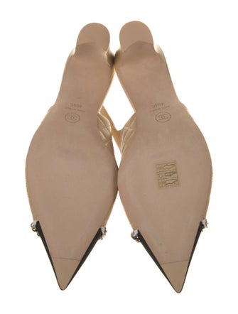 Chanel 2023 Interlocking CC Logo Slingback Pumps