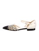 Chanel Interlocking CC Logo Leather D'Orsay Flats