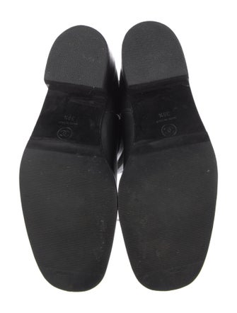 Chanel Interlocking CC Logo Leather Moto Boots