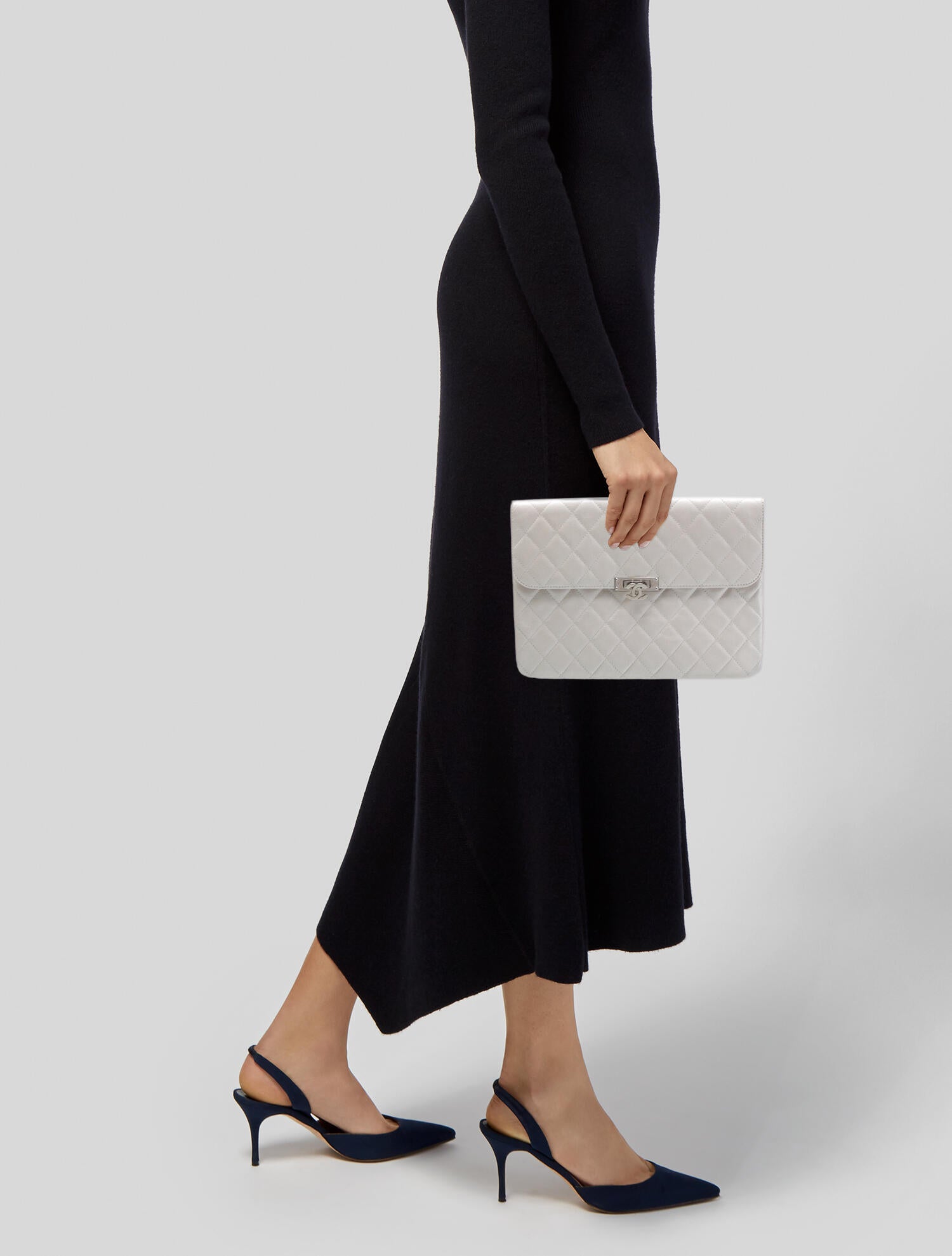 Chanel Quilted Caviar O-Case