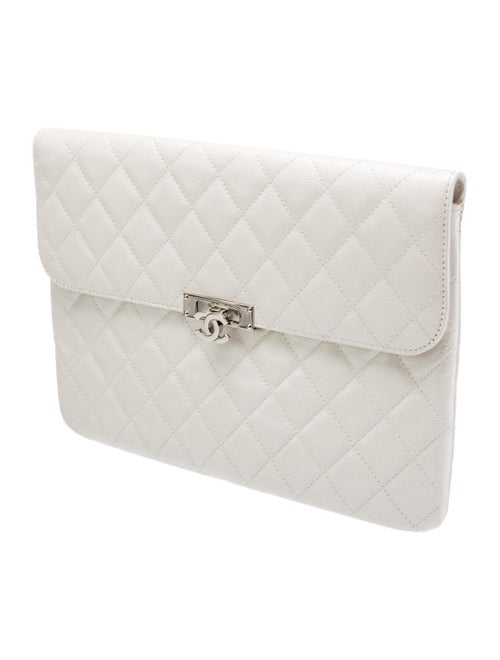 Chanel Quilted Caviar O-Case
