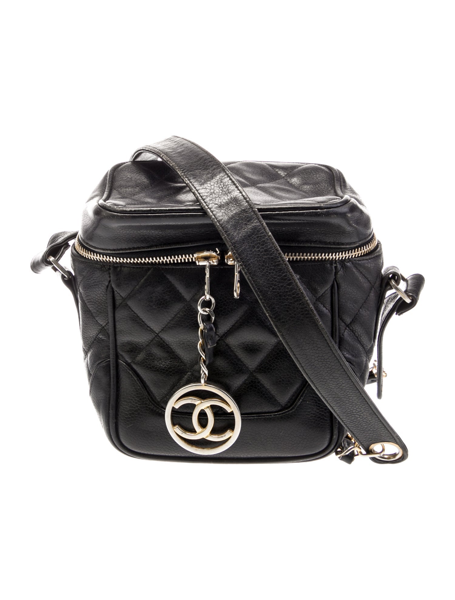 Chanel Quilted Caviar Vanity Bag