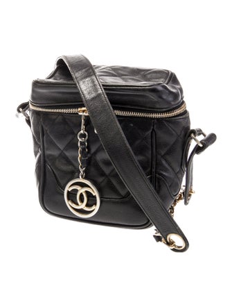 Chanel Quilted Caviar Vanity Bag
