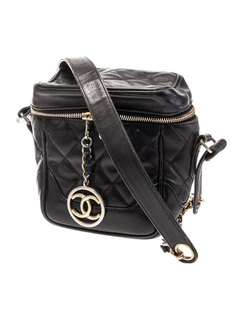 Chanel Quilted Caviar Vanity Bag