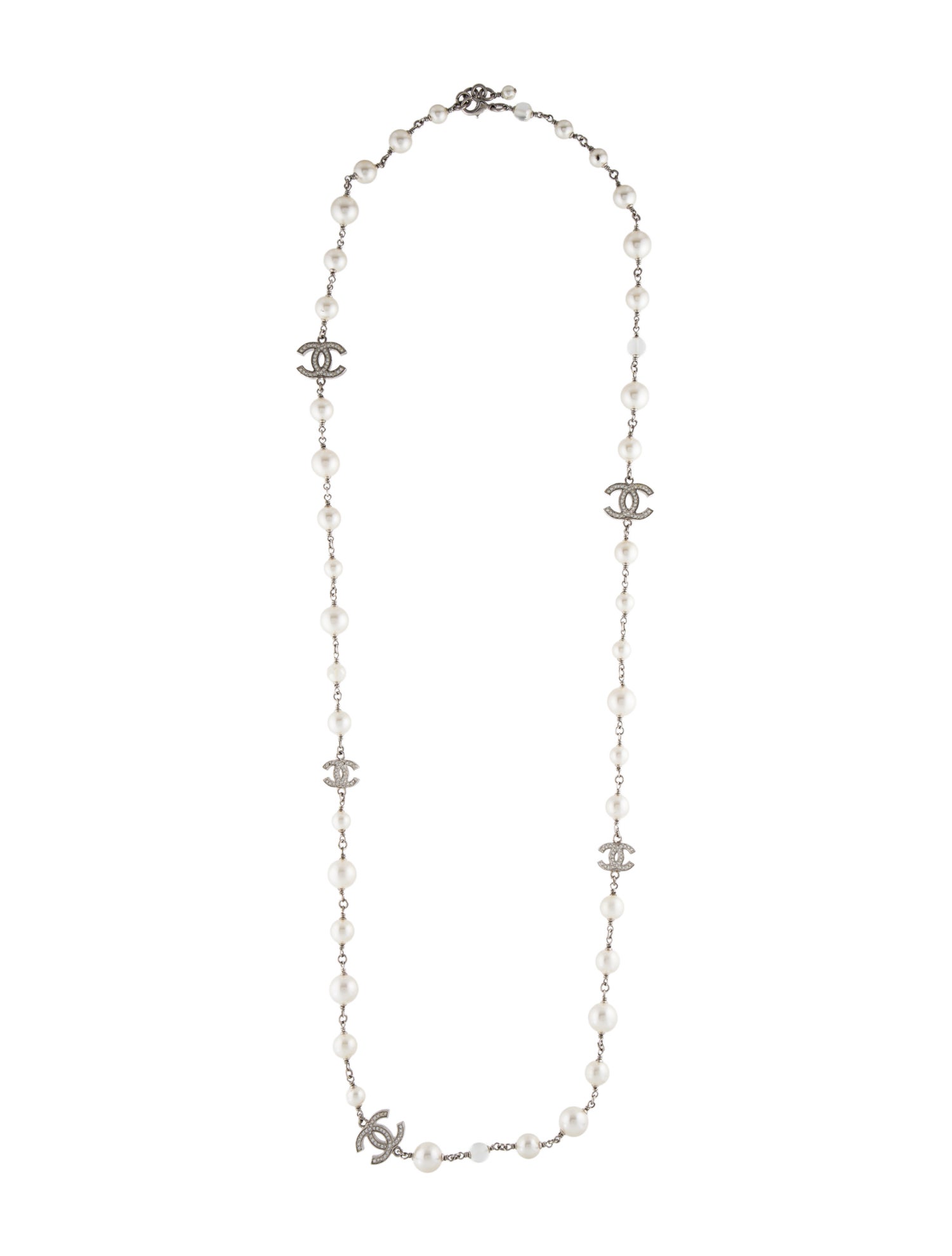 Chanel Strass & Faux Pearl Necklace