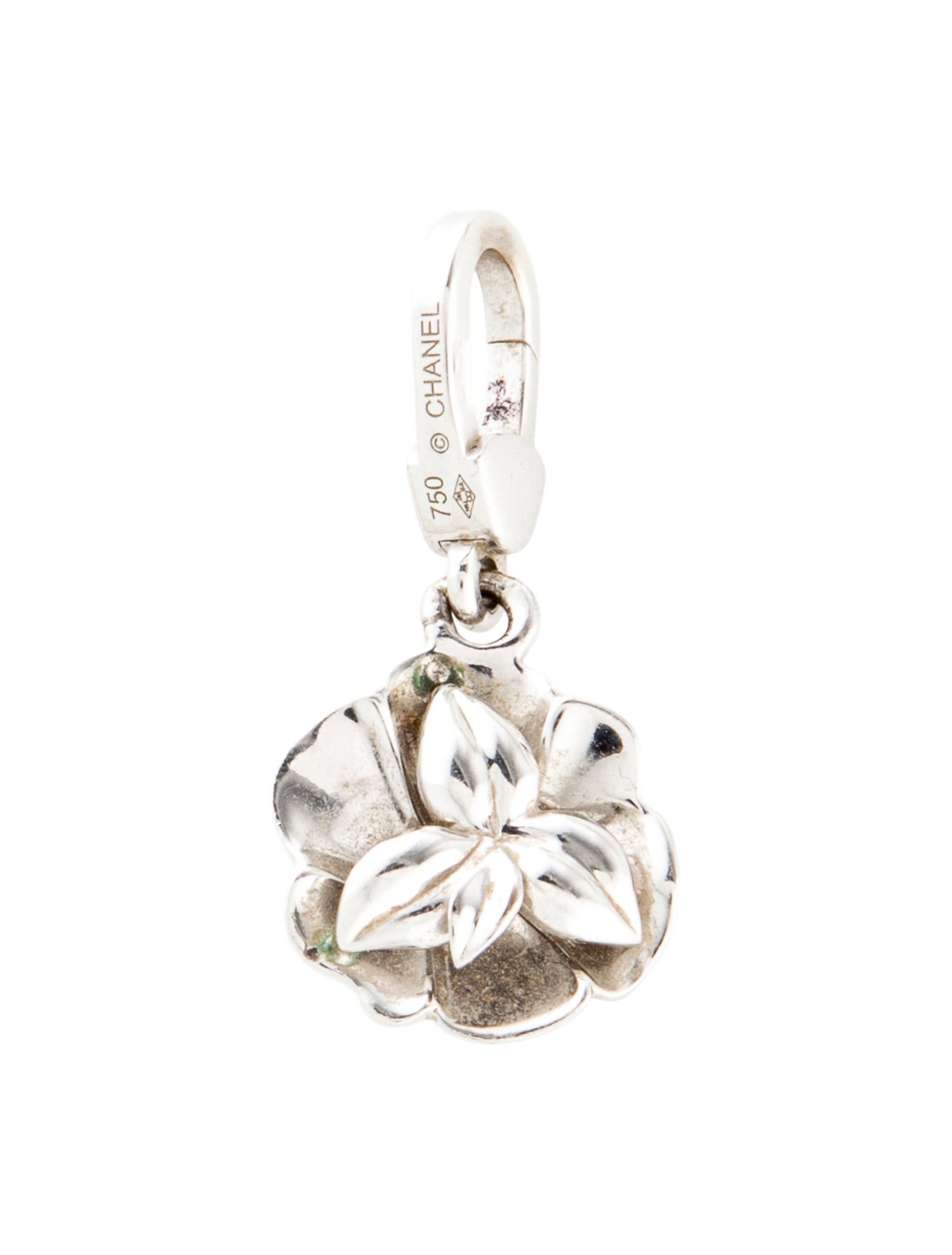 Chanel 18K Camelia Charm