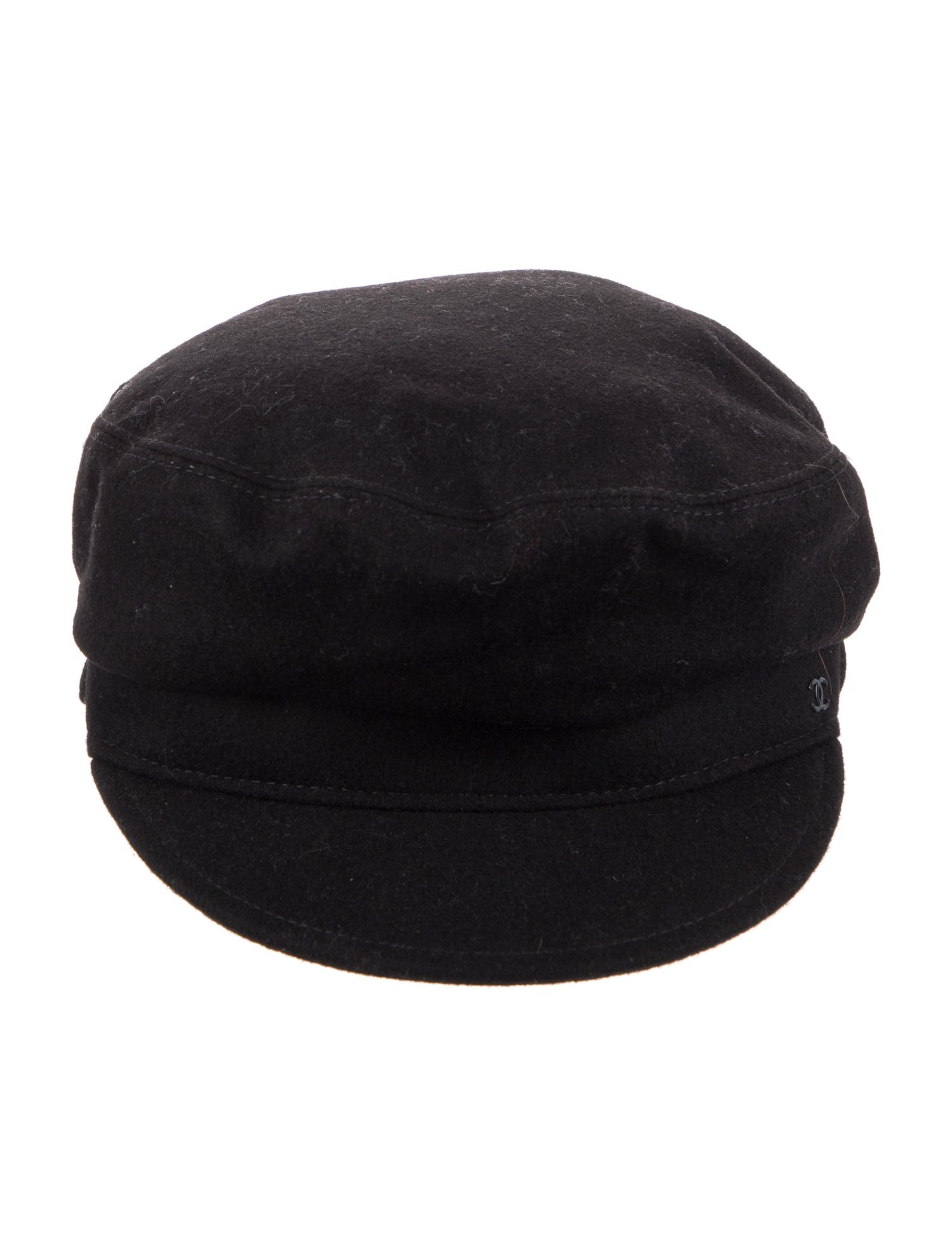 Chanel Wool CC Newsboy Hat