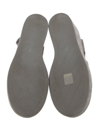 Chanel 2024 Interlocking CC Logo Slingback Sandals