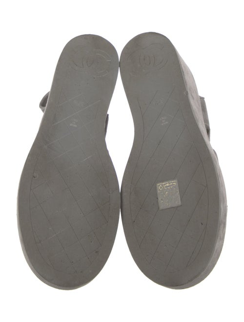 Chanel 2024 Interlocking CC Logo Slingback Sandals