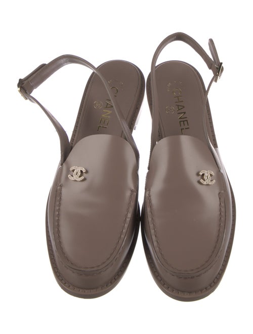 Chanel 2025 Interlocking CC Logo Slingback Flats