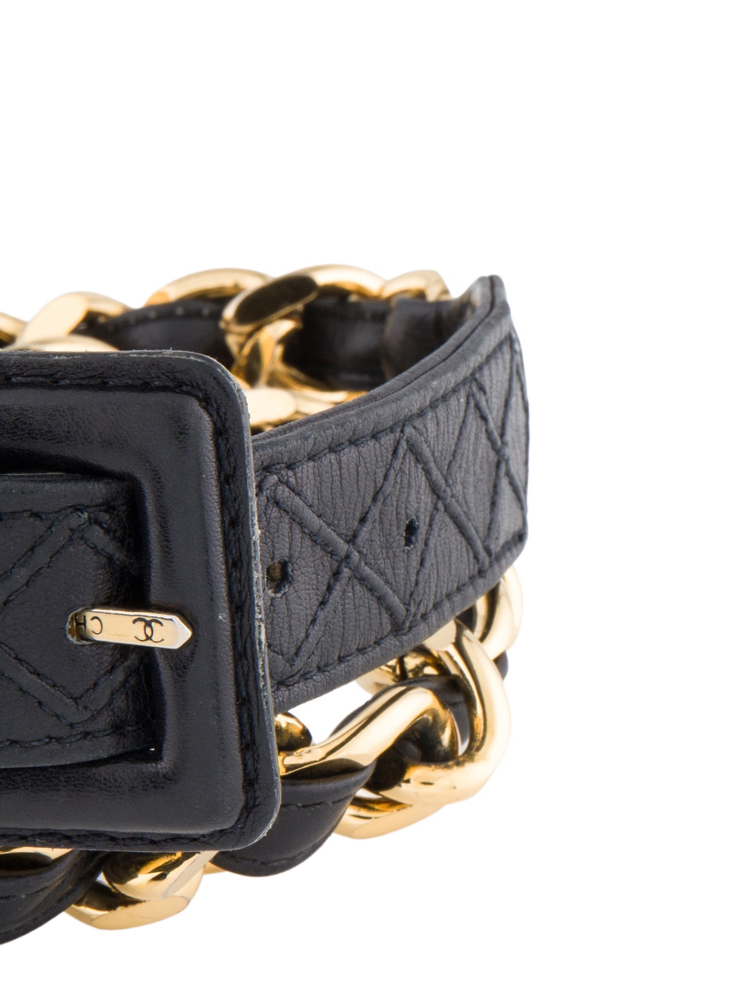 Chanel Vintage Quilted Pattern Waist Belt