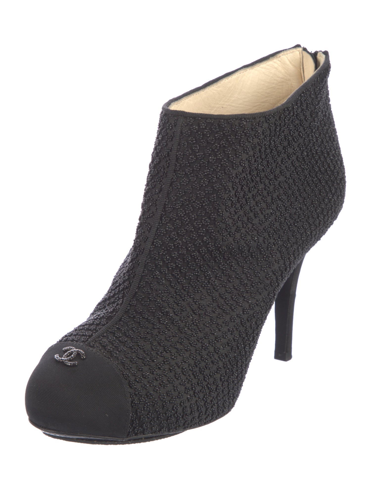 Chanel Interlocking CC Logo Boots