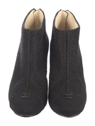 Chanel Interlocking CC Logo Boots