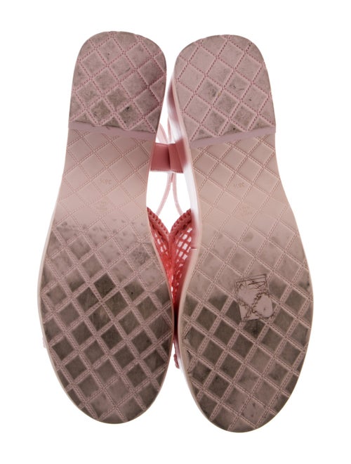 Chanel Interlocking CC Logo Mesh Sandals