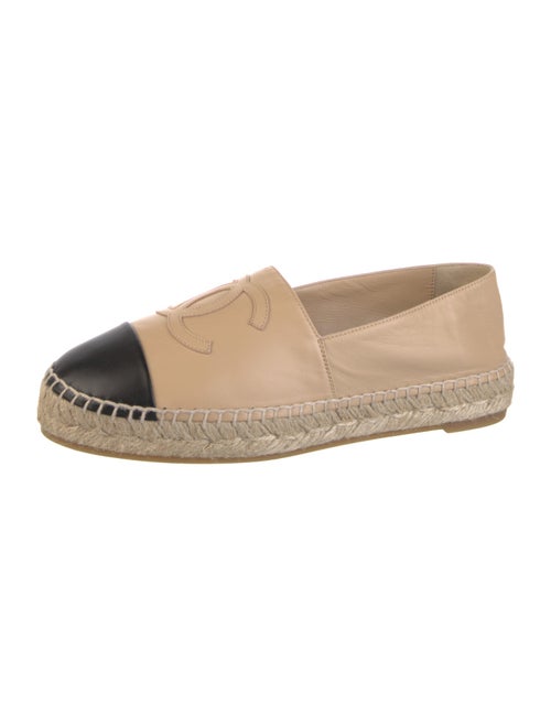 Chanel Interlocking CC Logo Lambskin Espadrilles