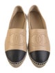 Chanel Interlocking CC Logo Lambskin Espadrilles