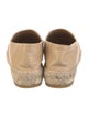 Chanel Interlocking CC Logo Lambskin Espadrilles