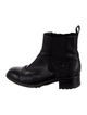 Chanel Interlocking CC Logo Leather Chelsea Boots