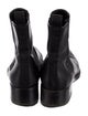 Chanel Interlocking CC Logo Leather Chelsea Boots