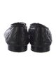 Chanel Interlocking CC Logo Leather Ballet Flats