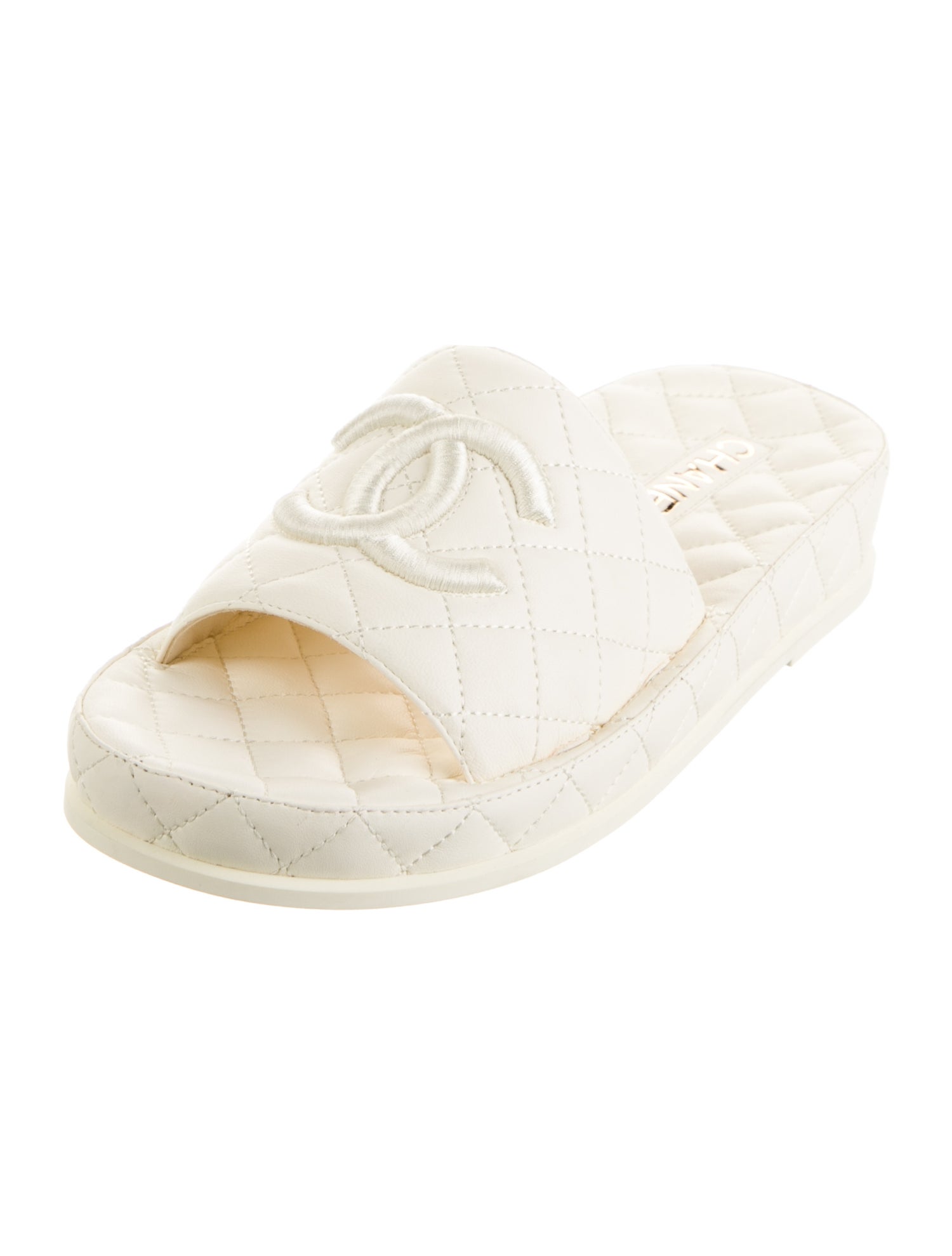 Chanel 2021 Interlocking CC Logo Slides