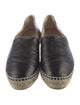 Chanel Interlocking CC Logo Lambskin Espadrilles