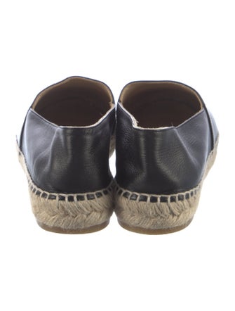 Chanel Interlocking CC Logo Lambskin Espadrilles