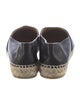 Chanel Interlocking CC Logo Lambskin Espadrilles
