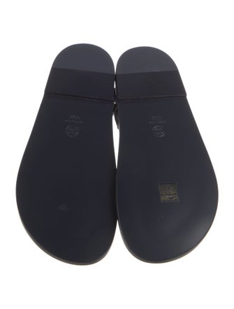 Chanel 2021 Interlocking CC Logo Sandals w/ Tags