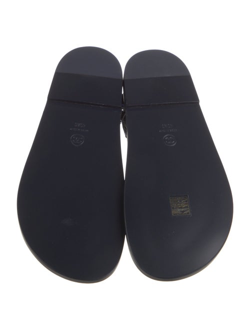 Chanel 2021 Interlocking CC Logo Sandals w/ Tags