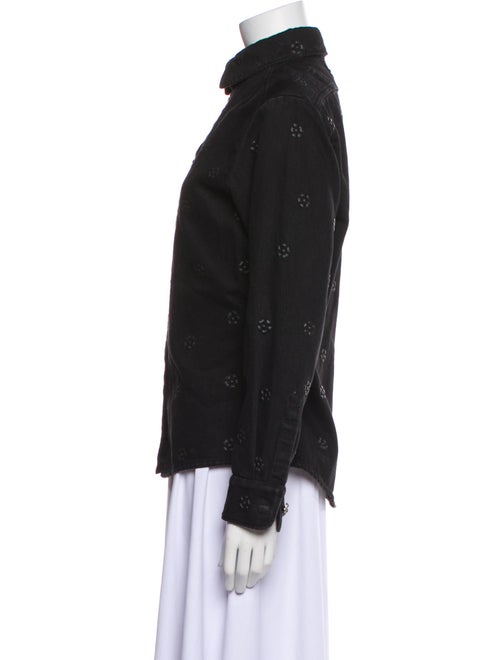 Chanel 2023 Denim Button-Up Top