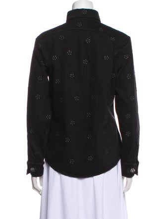 Chanel 2023 Denim Button-Up Top