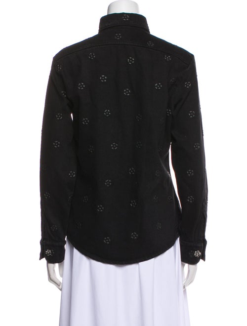 Chanel 2023 Denim Button-Up Top