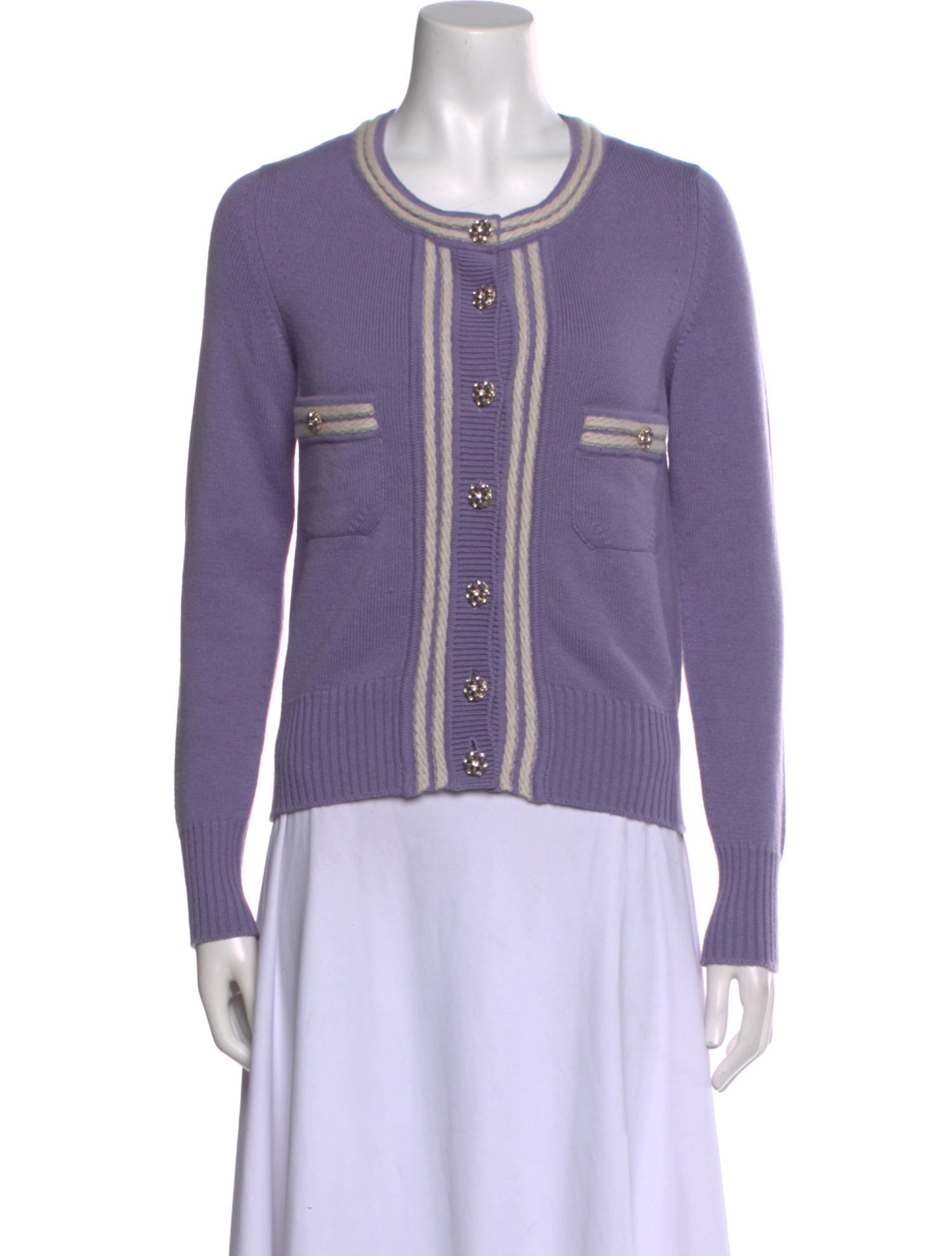 Chanel Cashmere Scoop Neck Sweater