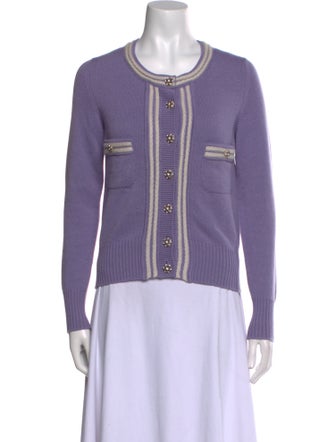 Chanel Cashmere Scoop Neck Sweater