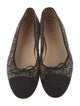 Chanel Interlocking CC Logo Tweed Flats