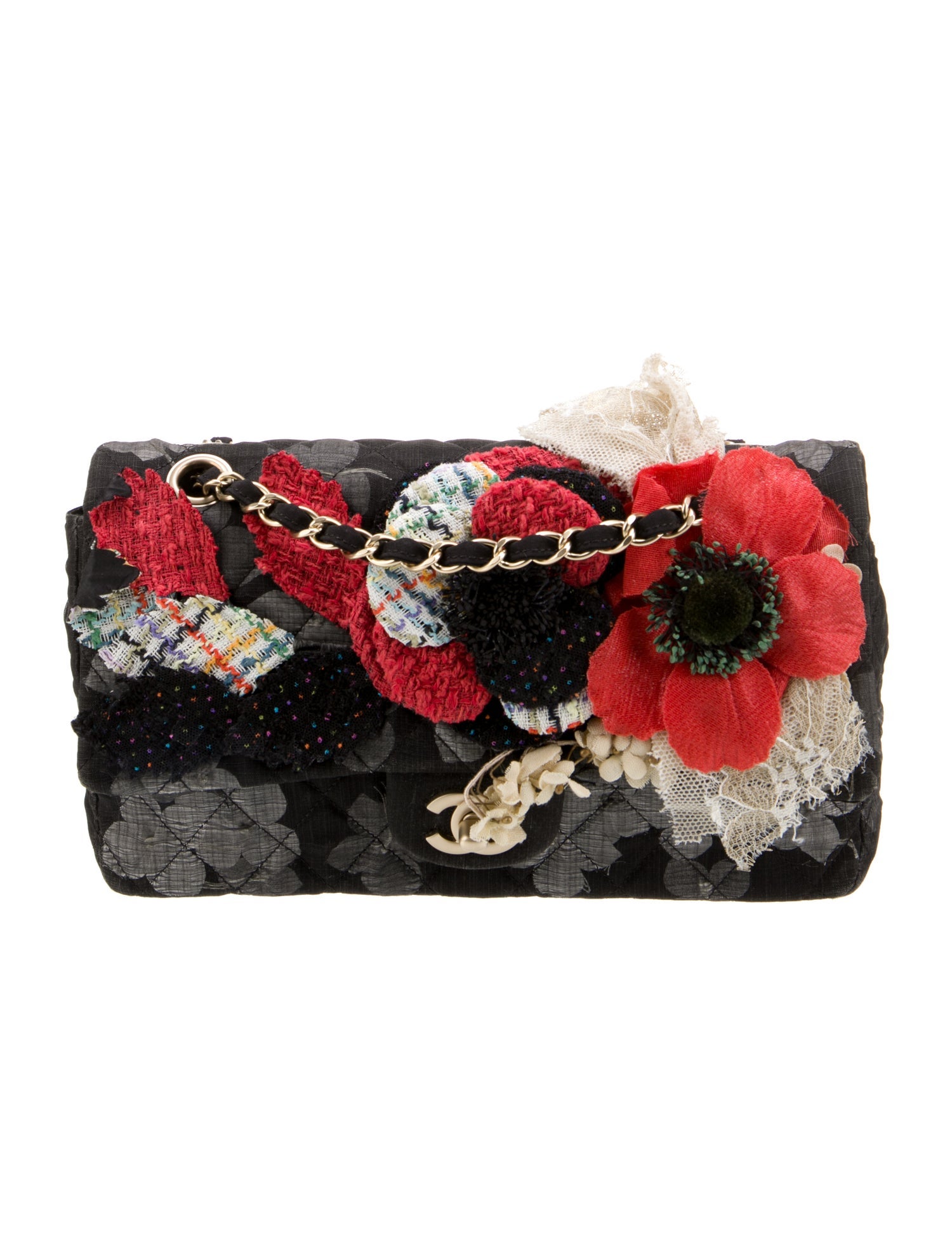 Chanel Classic Medium Floral Double Flap Bag