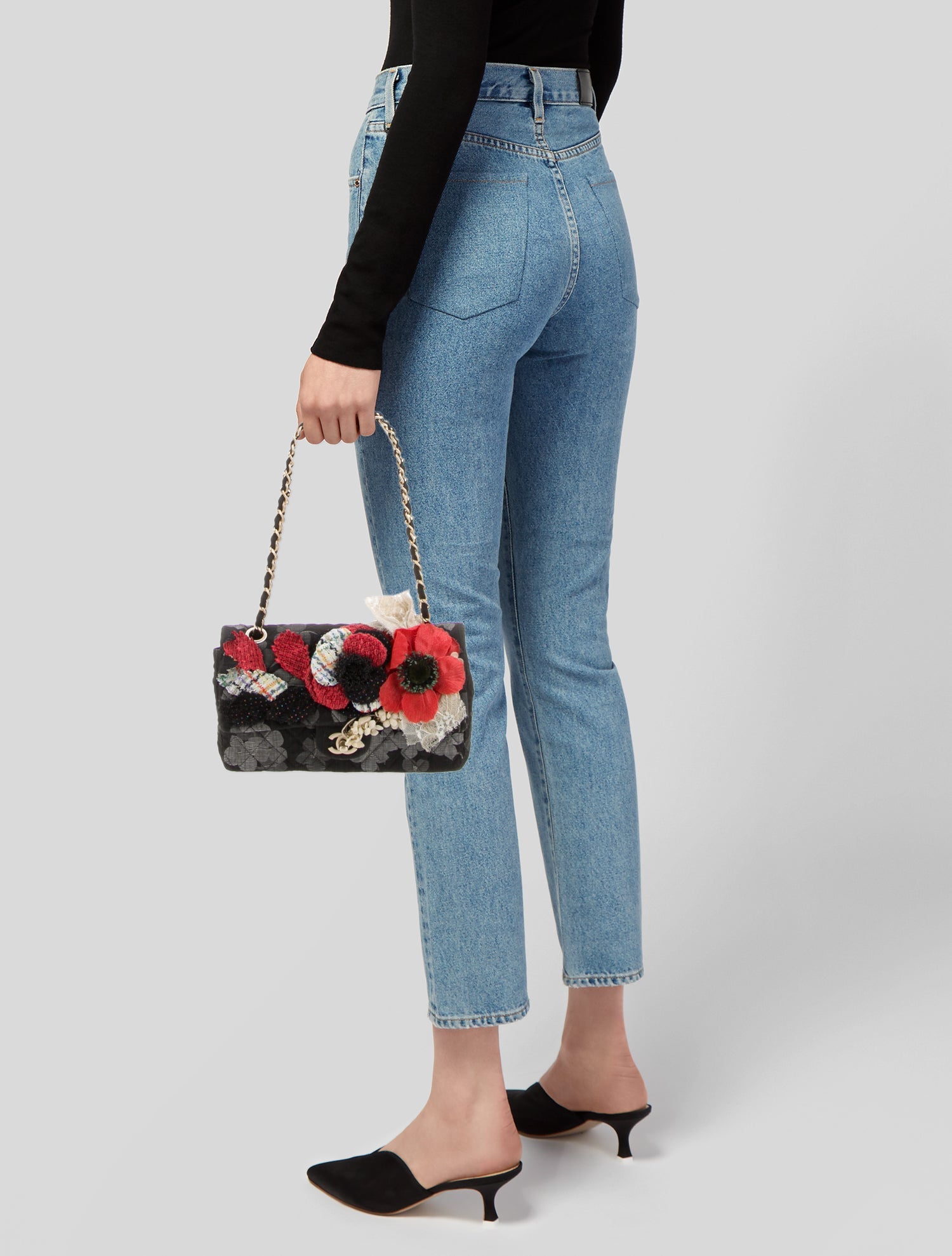 Chanel Classic Medium Floral Double Flap Bag