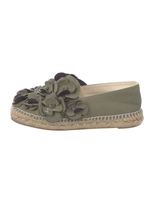 Chanel Interlocking CC Logo Canvas Espadrilles