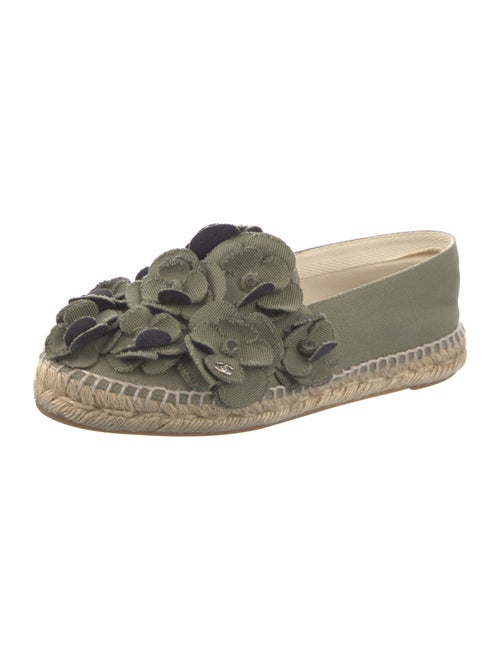 Chanel Interlocking CC Logo Canvas Espadrilles