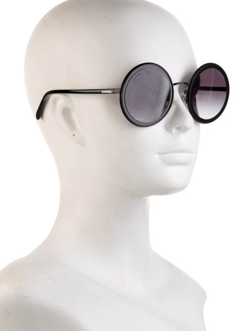 Chanel Interlocking CC Logo Round Sunglasses
