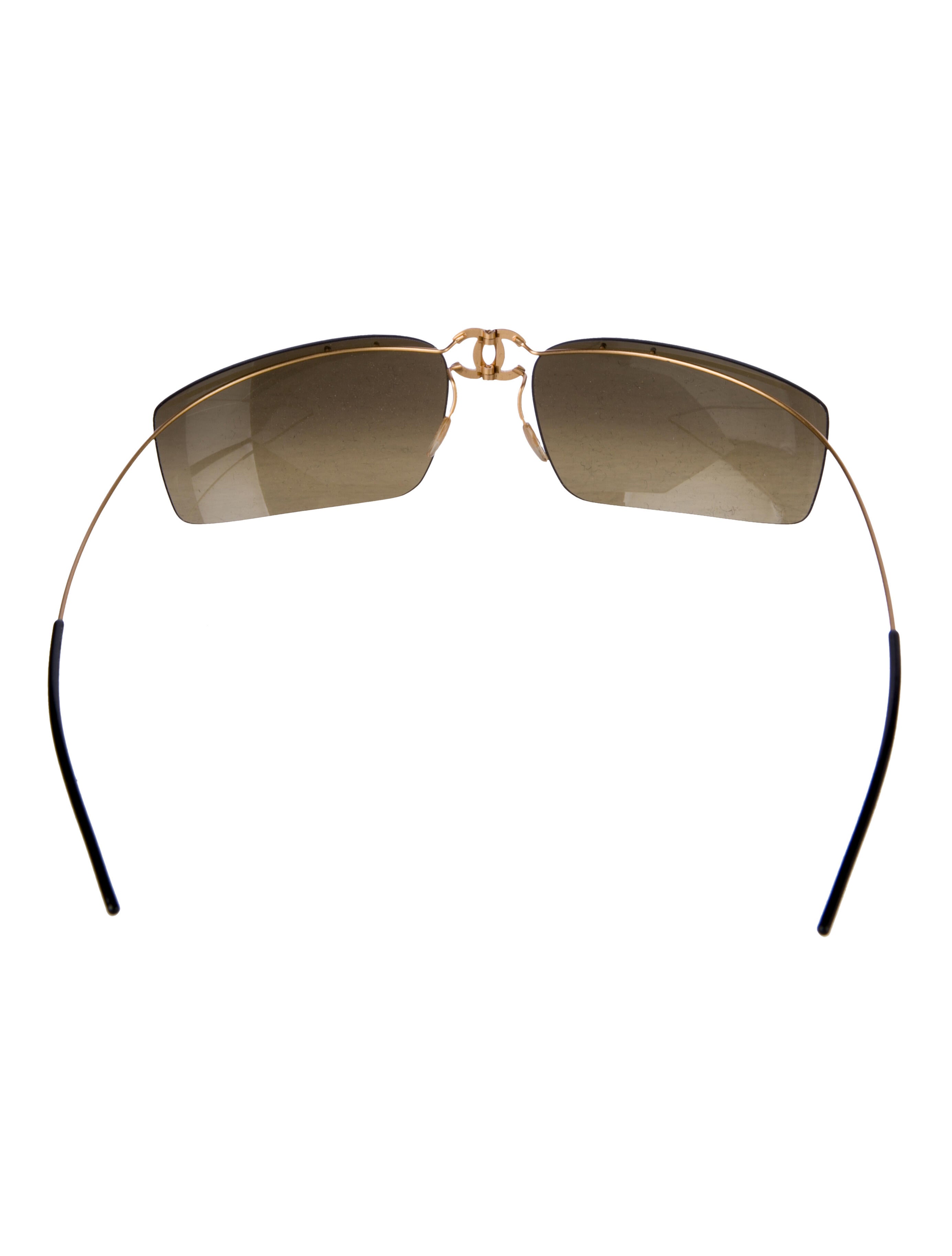 Chanel Vintage Interlocking CC Logo Sunglasses