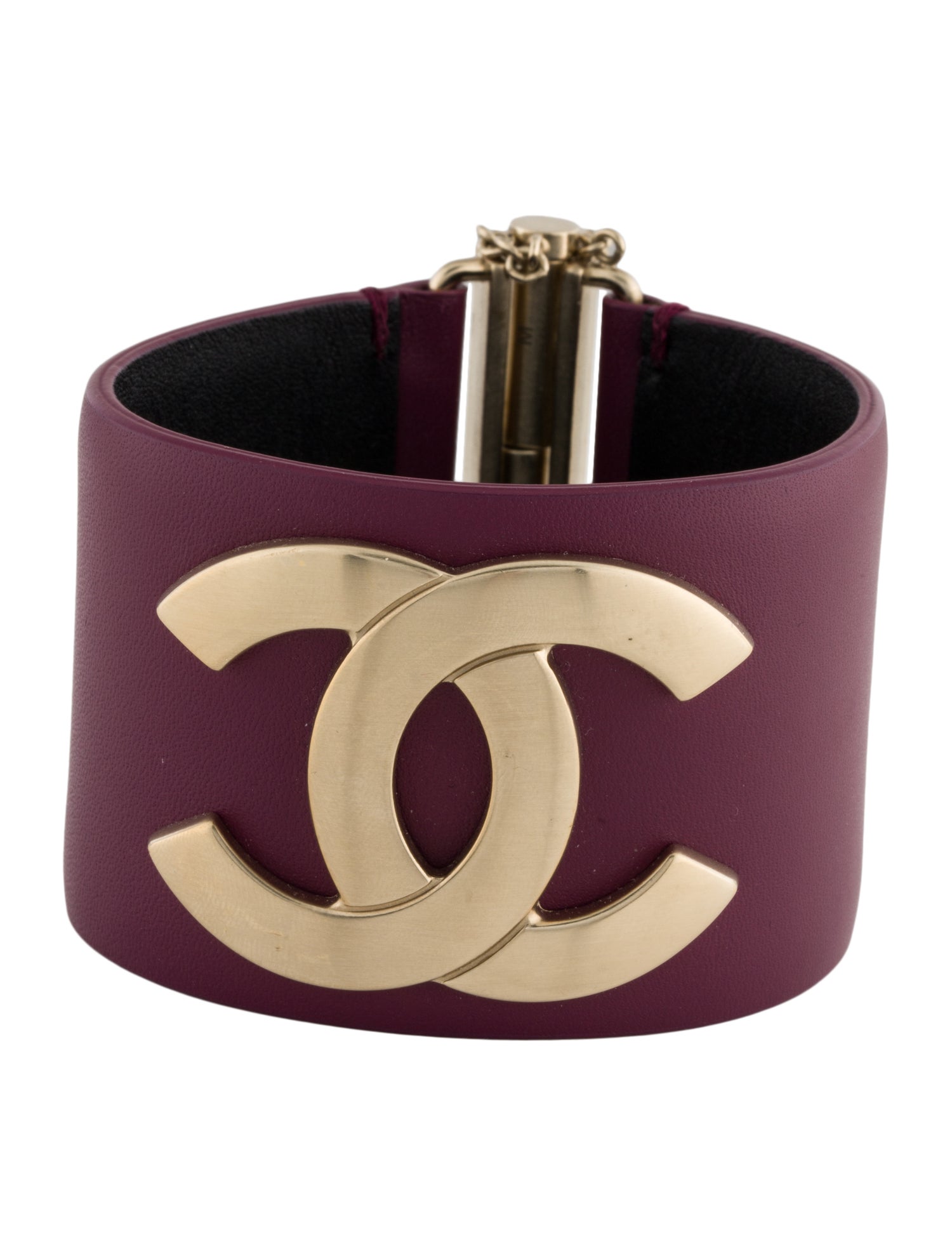 Chanel Leather CC Bracelet