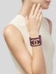 Chanel Leather CC Bracelet