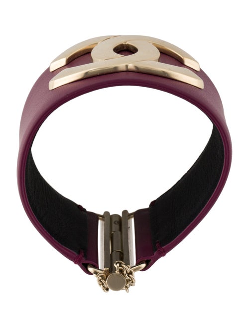 Chanel Leather CC Bracelet