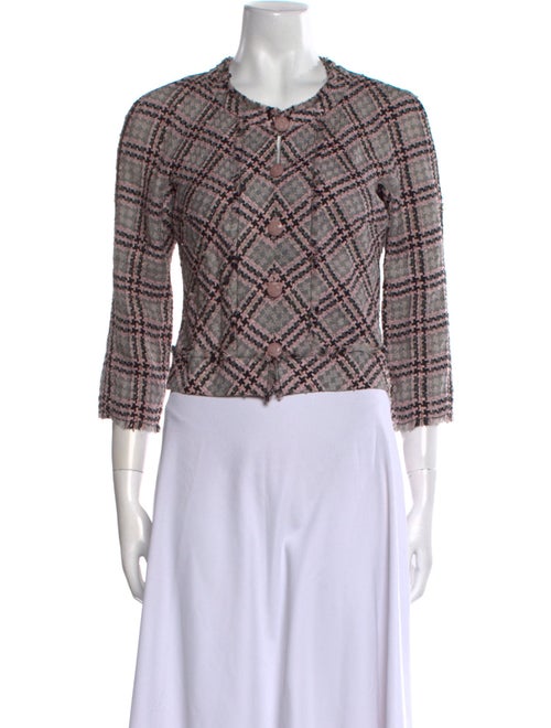 Chanel 2011 Plaid Print Crop Top