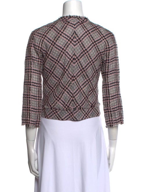 Chanel 2011 Plaid Print Crop Top