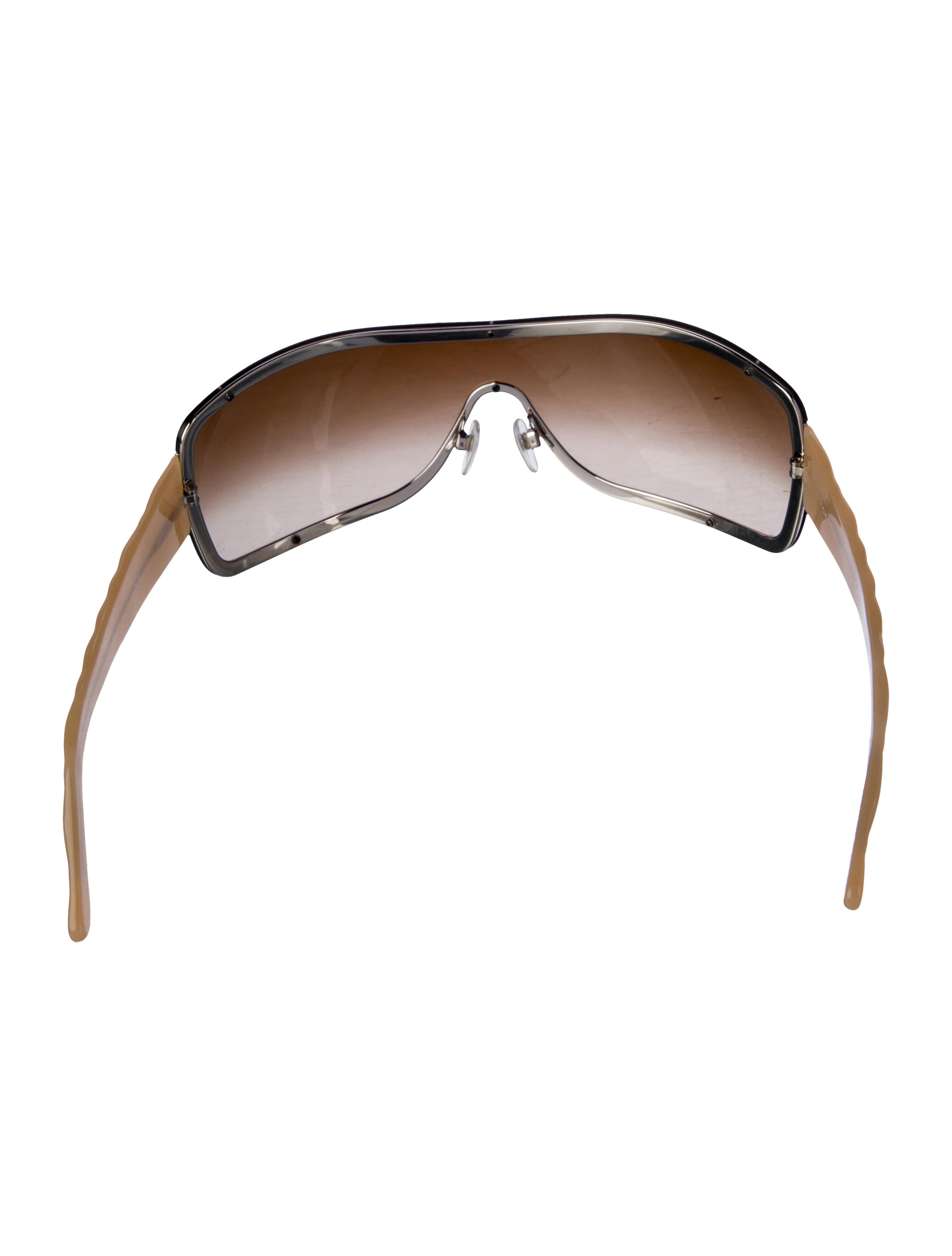 Chanel Interlocking CC Logo Shield Sunglasses