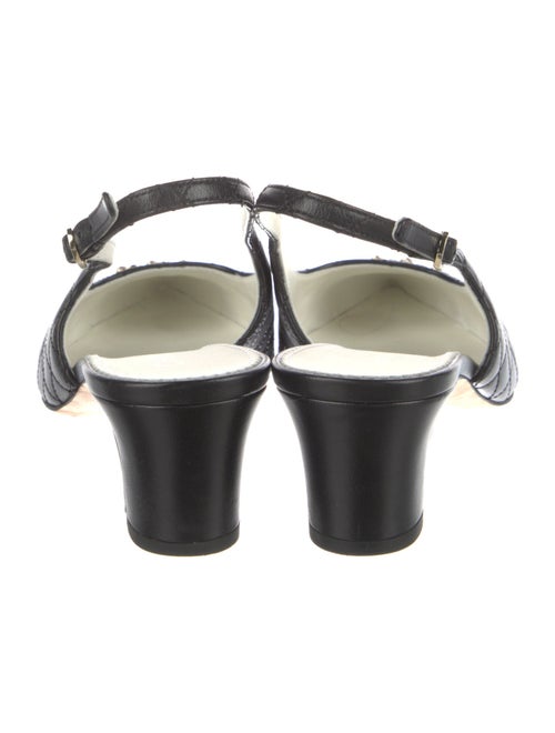 Chanel 2023 Interlocking CC Logo Slingback Pumps